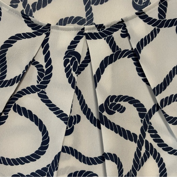 BLACK LABEL by Evan-Picone sleeveless top 3X rope nautical print NWOT - Picture 6 of 9